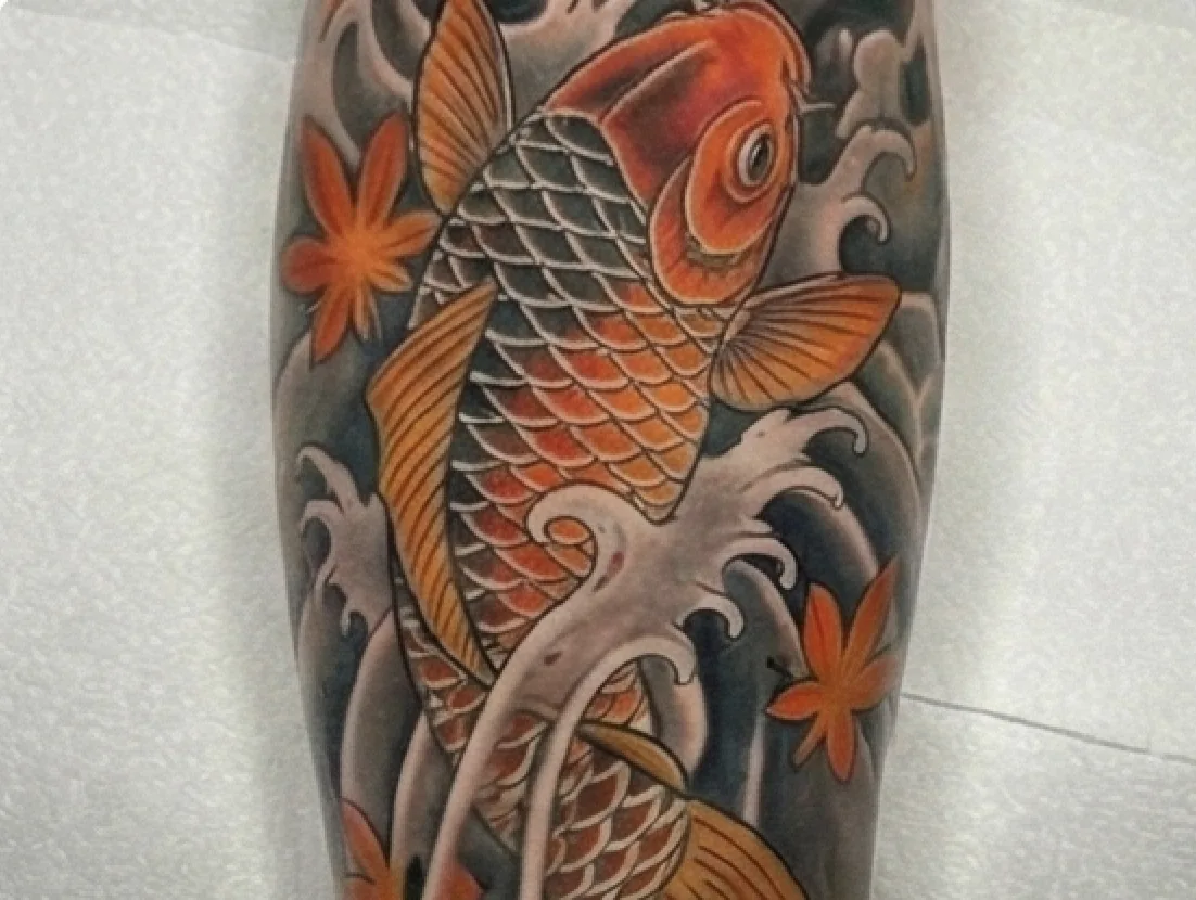 Japanese Irezumi style tattoo concept