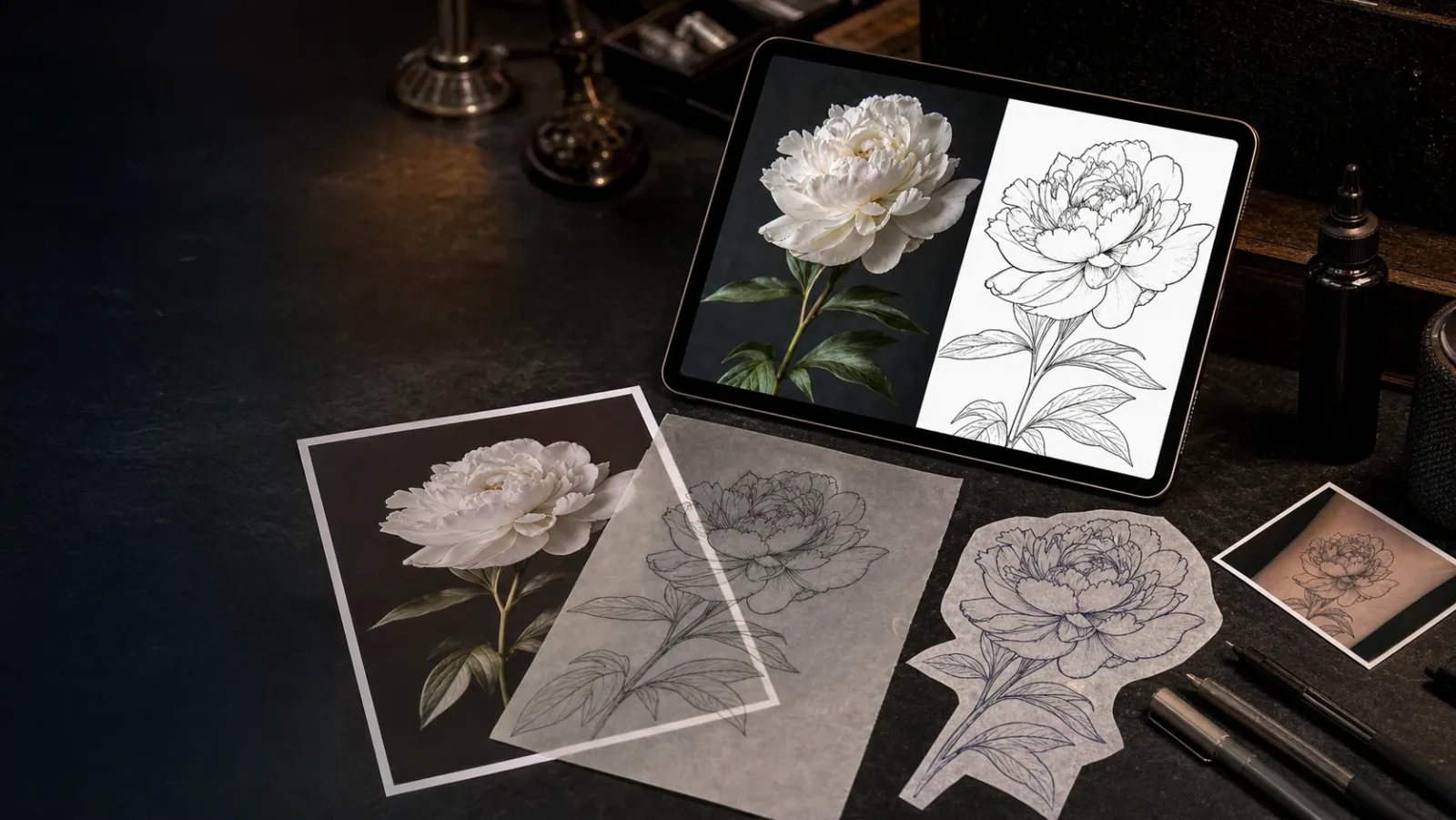 Image to tattoo generator preview