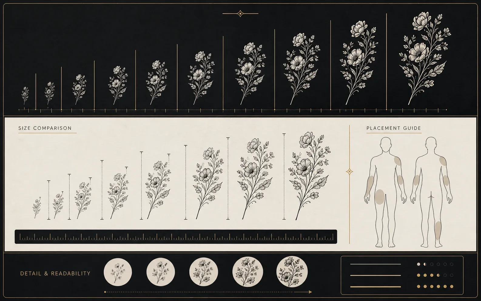 Mesure taille tatouage