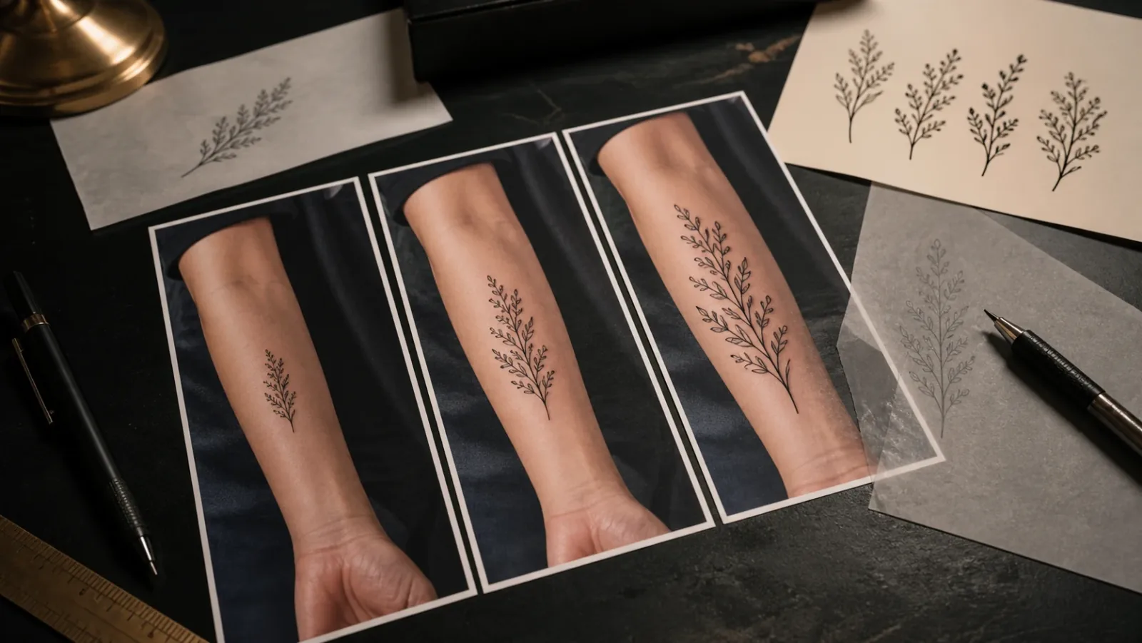 Forearm photo prepared for virtual tattoo placement preview